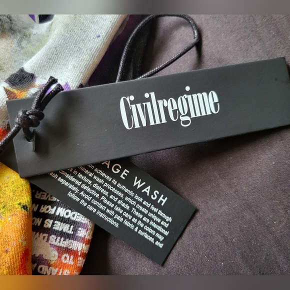 Civil Regime "Fight Or Flight V2" 199X Vintage Oversized Tee - Picture 6 of 9